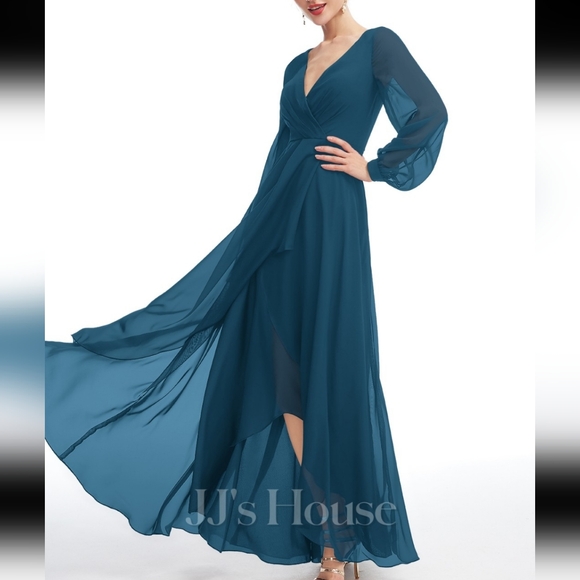JJ"s house ink blue dress size 6 - Picture 8 of 9
